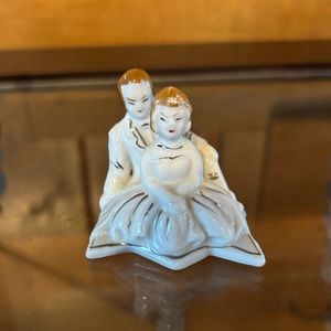 Vintage mid century A Nat Supply Co hand painted wedding figurine, cake topper